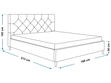 Polsterbett mit Lattenrost 180x200 Tril Beige
