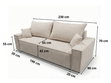 Schlafsofa mit Bettfunktion und Bettkasten Sivra Schwarz