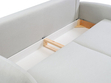 Schlafsofa mit Bettfunktion und Bettkasten Alta Beige