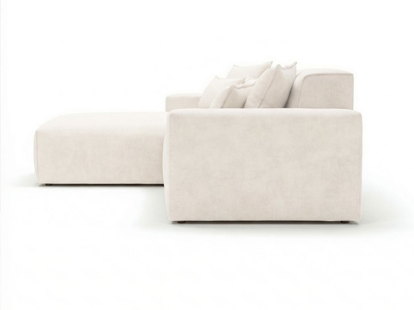 Ecksofa L-Form Links Moderne Ecksofa Leni Creme