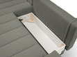 Ecksofa mit Schlaffunktion und Bettkasten Links Adoro Grau 
