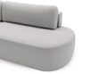 Ecksofa L-Form Links mit Schlaffunktion und Bettkasten Aurio O Grau
