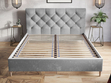 Polsterbett mit Lattenrost 140x200 Tril Beige