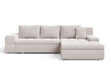 Ecksofa L-Form mit Schlaffunktion und Bettkasten Sonia Beige