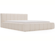 Polsterbett mit Bettkasten und Lattenrost 140x200 Split Creme