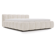 Polsterbett mit Bettkasten und Lattenrost 200x200 Cloud Low Beige