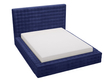 Polsterbett mit Bettkasten und Lattenrost 140x200 Barbados Blau