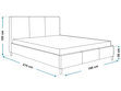Polsterbett mit Lattenrost 160x200 Trio Grau