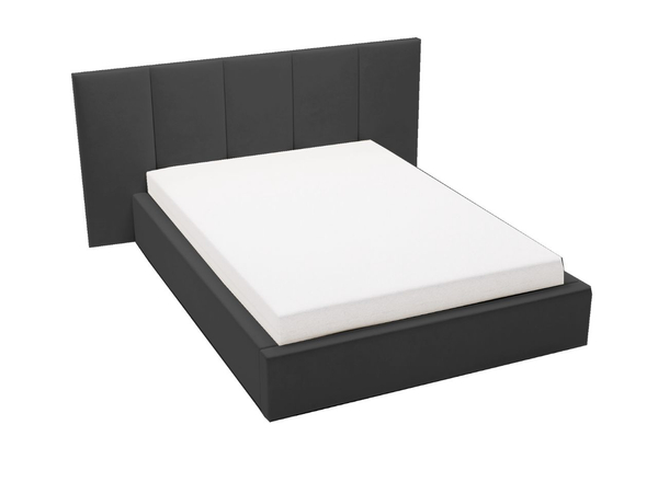 Polsterbett mit Bettkasten und Lattenrost 160x200 Lizbona Schwarz