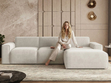 Ecksofa L-Form Rechts Lavia Hellbeige