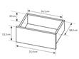 Schreibtisch mit Schubladen Anes Beige
