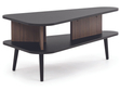 Couchtisch Nemi Schwarzer Graphit Braun
