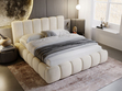Polsterbett mit Bettkasten und Lattenrost 160x200 Cloud Beige