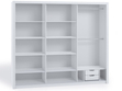 Schiebeschrank mit Spiegel Bino 250 - Weiß