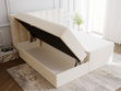 Boxspringbett mit Bettkasten 160x200 Mocca Beige
