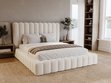 Polsterbett mit Bettkasten und Lattenrost 160x200 Rotto Creme
