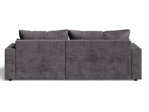 Ecksofa L-Form mit Schlaffunktion und Bettkasten Nivo Graphit