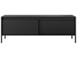 TV-Lowboard mit Türen 153 cm Sorano Schwarz