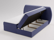 Boxspringbett mit Bettkasten 140x200 Bogota Dunkelblau