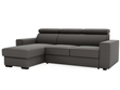 Ecksofa L-Form mit Schlaffunktion und Bettkasten Scala Dunkelgrau