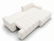 Ecksofa L-Form Rechts mit Schlaffunktion und Bettkasten Caleo Creme