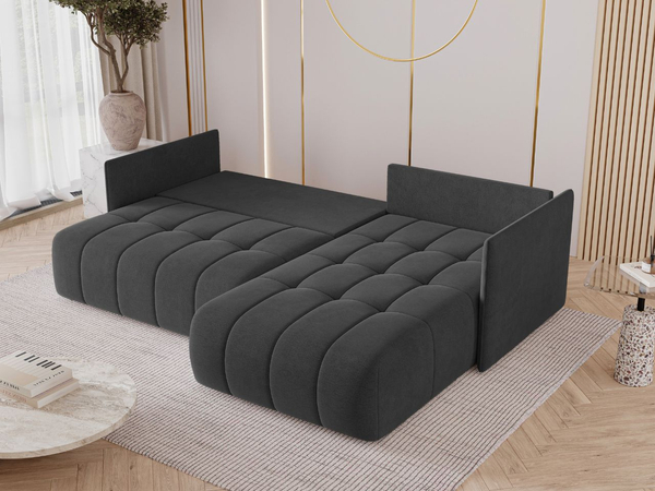Ecksofa L-Form mit Schlaffunktion und Bettkasten Ardi Anthrazit