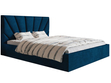 Polsterbett mit Bettkasten und Lattenrost 180x200 Orlo Dunkelblau