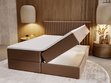 Boxspringbett mit Bettkasten 140x200 Marbella Braun
