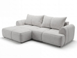 Ecksofa L-Form Links mit Schlaffunktion und Bettkasten Bonno Grau