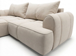 Ecksofa L-Form Links mit Schlaffunktion und Bettkasten Bonno Beige