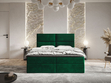 Boxspringbett mit Bettkasten 180x200 Hera Grün