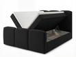 Boxspringbett mit Bettkasten 120x200 Campi Schwarz