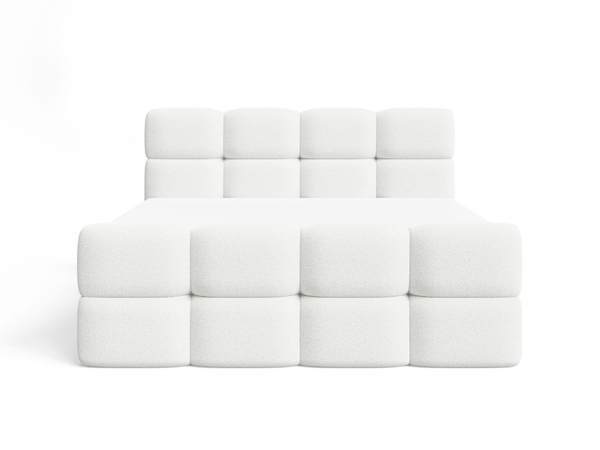 Boxspringbett mit Bettkasten 160x200 Rivon Creme