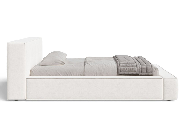 Polsterbett mit Bettkasten und Lattenrost 120x200 Mali Creme