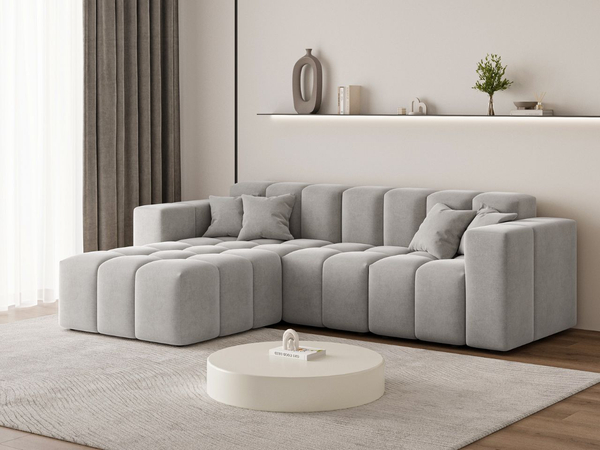 Ecksofa L-Form Links Moderne Ecksofa Loopo Grau