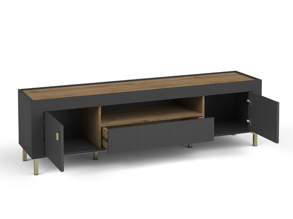 Set für Wohnzimmer Messina Schwarz