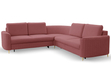 Ecksofa L-Form Rechts mit Schlaffunktion und Bettkasten Limon Rot