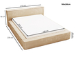 Polsterbett mit Bettkasten und Lattenrost 180x200 Lago Schwarz