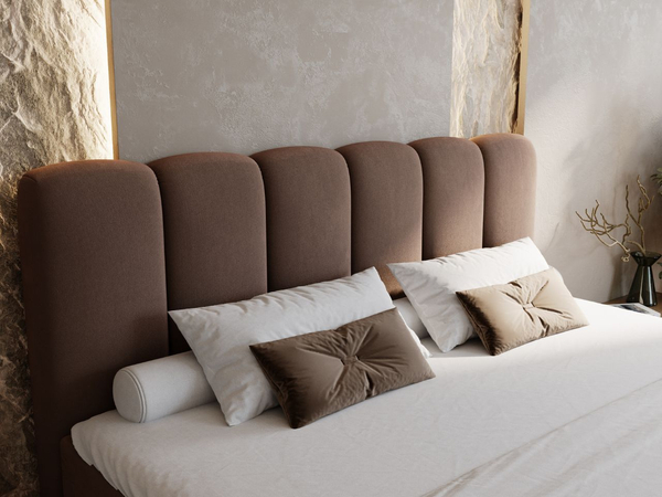 Boxspringbett mit Bettkasten 200x200 Cloud Braun