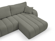 Ecksofa mit Schlaffunktion und Bettkasten Rechts Adoro Grau