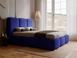 Polsterbett mit Bettkasten und Lattenrost 120x200 Bubble Blau