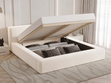Polsterbett mit Bettkasten und Lattenrost 140x200 Mali Creme
