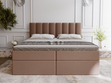 Boxspringbett mit Bettkasten 140x200 Mocca Braun