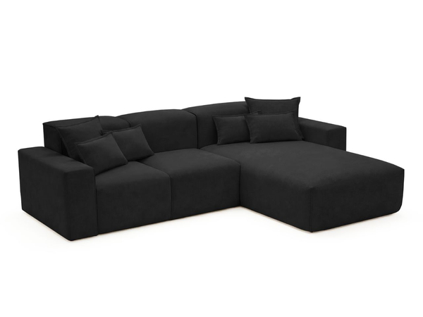 Ecksofa L-Form Rechts Moderne Ecksofa Leni Schwarz