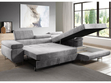 Ecksofa L-Form Rechts mit Schlaffunktion und Bettkasten Solam Gelb