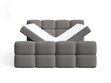 Boxspringbett mit Bettkasten 160x200 Rivon Grau