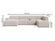 Wohnlandschaft Rechts Belluno Beige