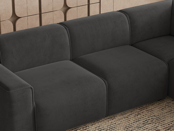 Ecksofa L-Form Rechts Eluno Grau