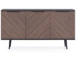 Türkommode 150 cm Nemi Schwarzer Graphit Braun
