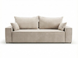 Schlafsofa mit Bettfunktion und Bettkasten Sivra Beige